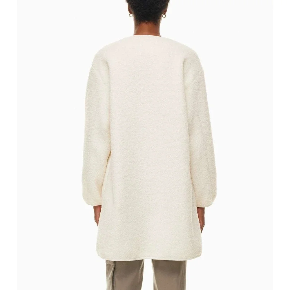 Wilfred Aritzia Jacket Sherpa Long Liner Light Birch Cream Medium